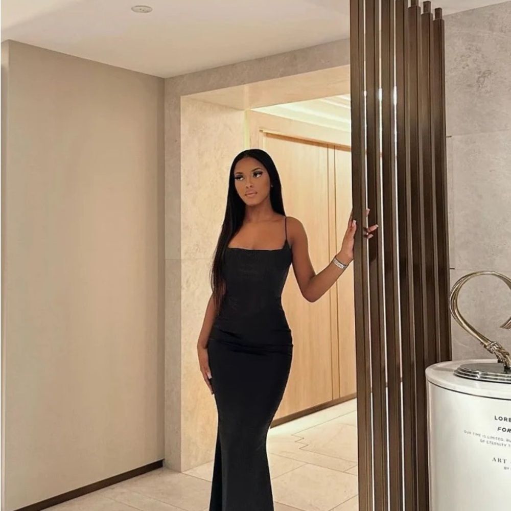House of CB Satin Corset Maxi Dress XS - Black - Picture 3 of 6